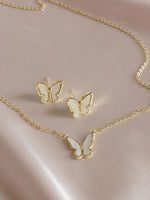 Load image into Gallery viewer, Beabell Butterfly Pearl Necklace