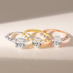 Load image into Gallery viewer, S925 3CT Elegant Oval Set Moissanite Accented Band Ring
