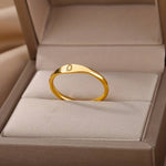 Load image into Gallery viewer, Minimalist Name Ring | Engraved Initial Ring