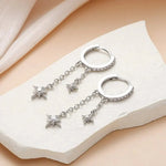 Load image into Gallery viewer, Celestial Diamond Hoop Earrings