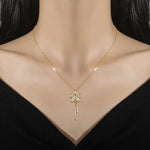Load image into Gallery viewer, Charming Butterfly Diamond Dazzle Necklace