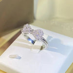 Load image into Gallery viewer, Charming Diamond Bow Ring