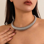 Load image into Gallery viewer, Classy Chunky Textured Choker Necklace