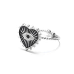 Load image into Gallery viewer, Classy Evil Eye Heart & Rectangle Rings