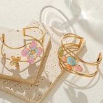 Load image into Gallery viewer, Classy Floral Bangle Bracelets