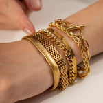 Load image into Gallery viewer, Classy Gold Mix & Match Bracelets