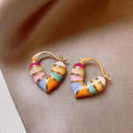 Load image into Gallery viewer, Colorful Pastel Heart Earrings