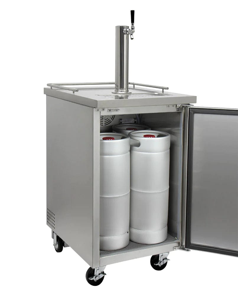 Comfortable Coast KEGCO 24 Wide All Stainless Steel Commercial Kegerator-XCK1S