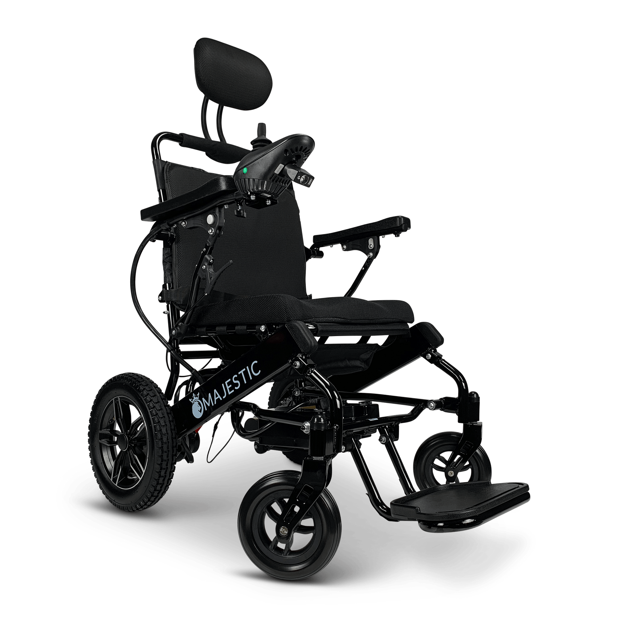 COMFYGO Power Wheelchair ComfyGo Majestic IQ-8000 Remote Controlled Folding Lightweight Electric Wheelchair- CGMI8RCFLEW