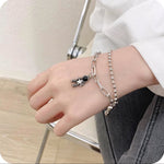 Load image into Gallery viewer, Couples Astronaut Magnetic Heart Bracelet Set