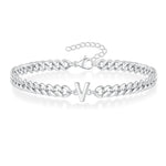 Load image into Gallery viewer, Couples Letter Initial Cuban Bracelet