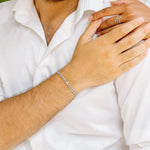 Load image into Gallery viewer, Couples Letter Initial Cuban Bracelet