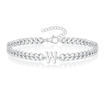 Load image into Gallery viewer, Couples Letter Initial Cuban Bracelet