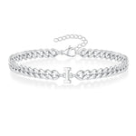 Load image into Gallery viewer, Couples Letter Initial Cuban Bracelet