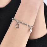 Load image into Gallery viewer, Couples Magnetic Heart Sun & Moon Bracelet Set