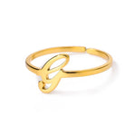 Load image into Gallery viewer, Dainty Adjustable Classy Letter Initial Rings