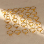 Load image into Gallery viewer, Dainty Adjustable Classy Letter Initial Rings