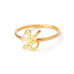 Load image into Gallery viewer, Dainty Adjustable Classy Letter Initial Rings
