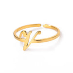Load image into Gallery viewer, Dainty Adjustable Classy Letter Initial Rings