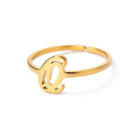 Load image into Gallery viewer, Dainty Adjustable Classy Letter Initial Rings