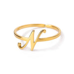 Load image into Gallery viewer, Dainty Adjustable Classy Letter Initial Rings