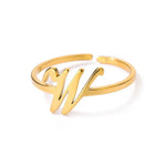 Load image into Gallery viewer, Dainty Adjustable Classy Letter Initial Rings