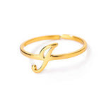 Load image into Gallery viewer, Dainty Adjustable Classy Letter Initial Rings