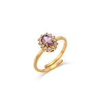 Load image into Gallery viewer, Dainty Adjustable Oval Diamond Rings
