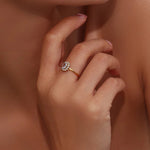 Load image into Gallery viewer, Dainty Adjustable Oval Diamond Rings