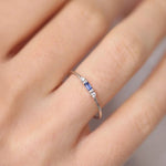 Load image into Gallery viewer, Dainty & Baguette Diamond Ring