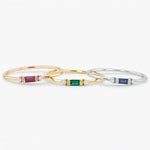 Load image into Gallery viewer, Dainty & Baguette Diamond Ring