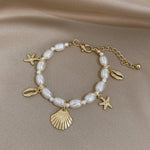 Load image into Gallery viewer, Dainty Beach Adventure Pearl Bracelet