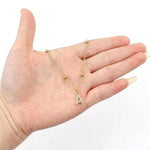 Load image into Gallery viewer, Dainty Beaded Chain Initial Necklace