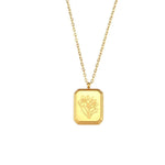 Load image into Gallery viewer, Dainty Birth Month Flower Necklace