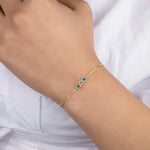 Load image into Gallery viewer, Dainty Birthstones Chain Bracelet