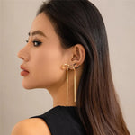 Load image into Gallery viewer, Dainty Bow Tassel Earrings