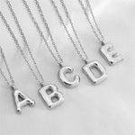 Load image into Gallery viewer, Bubble Letter Initial Necklace