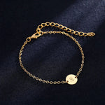 Load image into Gallery viewer, Dainty Chain Letter Initial Charm Bracelet