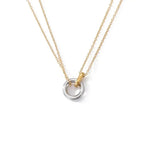 Load image into Gallery viewer, Dainty Circular Layered Love Necklace