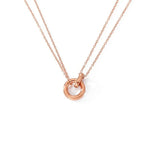 Load image into Gallery viewer, Dainty Circular Layered Love Necklace