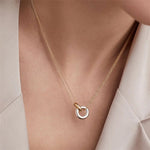 Load image into Gallery viewer, Dainty Circular Layered Love Necklace
