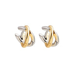 Load image into Gallery viewer, Dainty Criss Cross Contrast Earrings