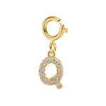 Load image into Gallery viewer, Dainty Cuban Figaro Chain Letter Initial Bracelet