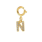 Load image into Gallery viewer, Dainty Cuban Figaro Chain Letter Initial Bracelet