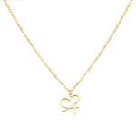 Load image into Gallery viewer, Dainty Heart Letter Initial Necklace