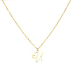 Load image into Gallery viewer, Dainty Heart Letter Initial Necklace