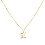 Load image into Gallery viewer, Dainty Heart Letter Initial Necklace