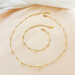 Load image into Gallery viewer, Dainty Daisy Necklace & Bracelets