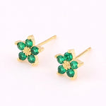 Load image into Gallery viewer, Dainty Diamond Floral Bracelets and Earrings