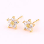 Load image into Gallery viewer, Dainty Diamond Floral Bracelets and Earrings